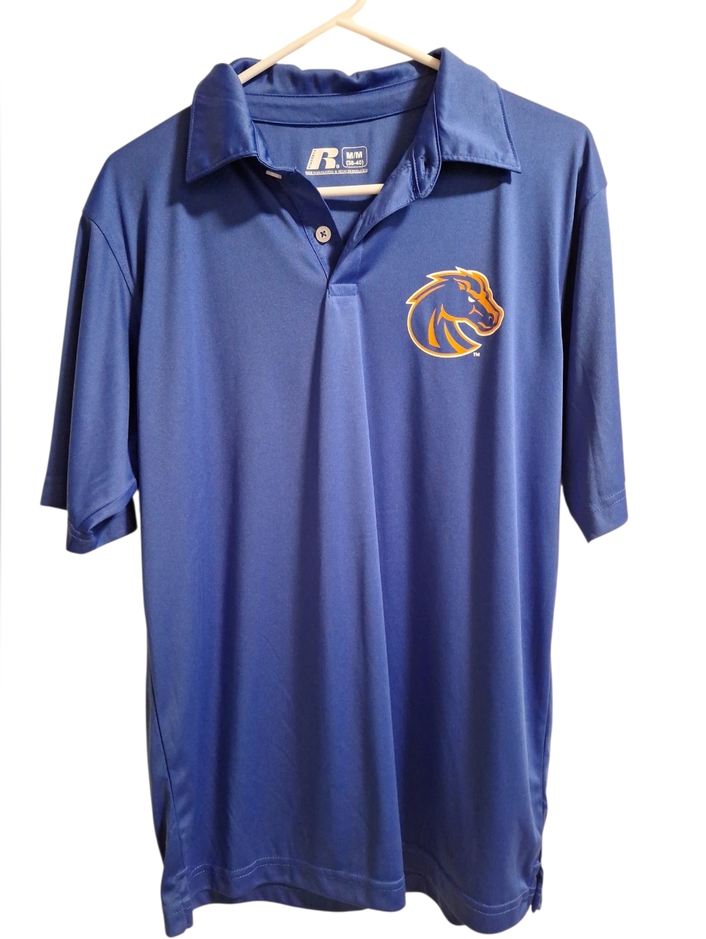 Russell Polo Shirt BSU Boise State Broncos Medium